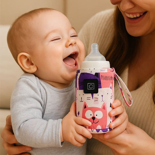 chauffe biberon portable tempidéal avec bébé et maman