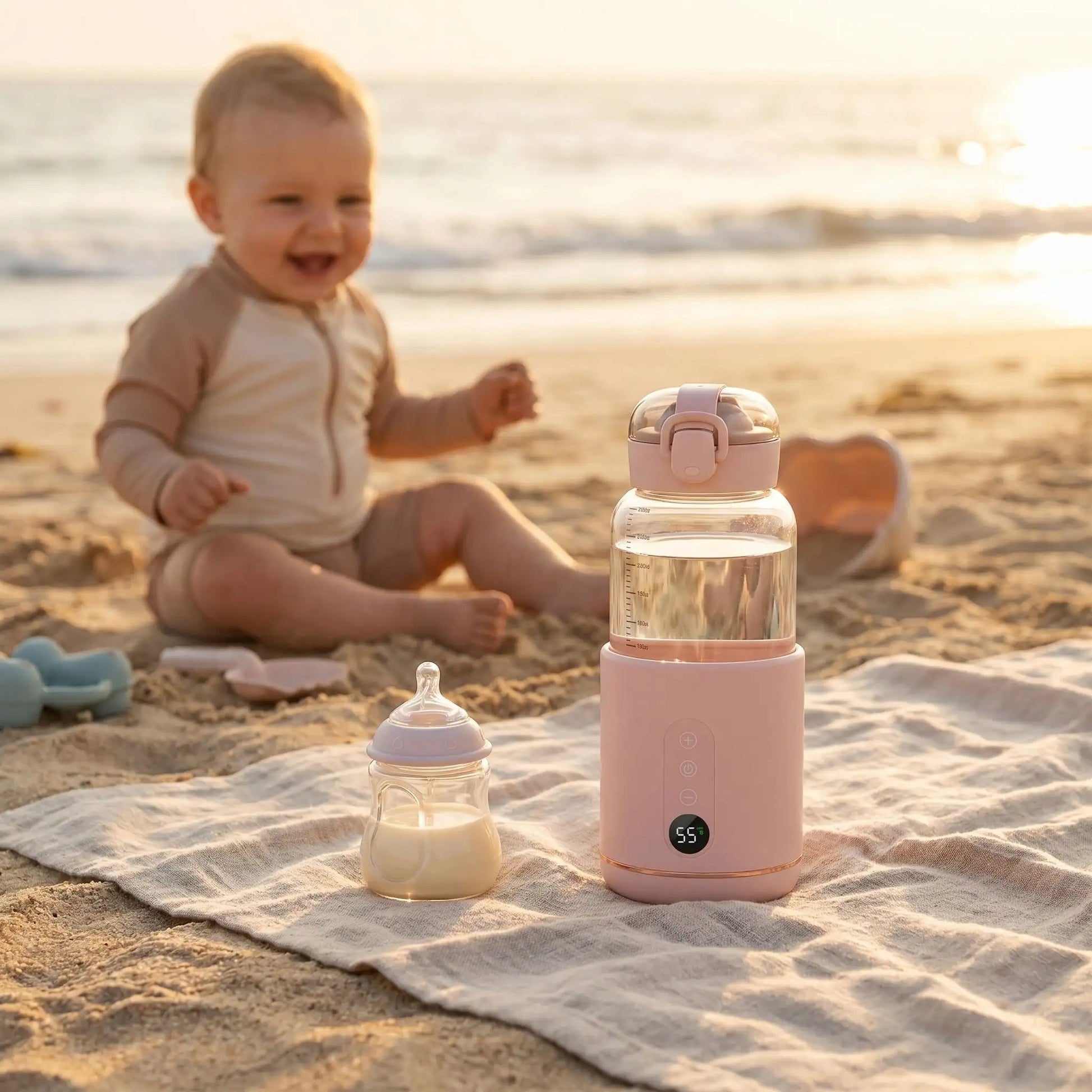 Chauffe eau biberon nomade | USB - réglable - Havre Bébé