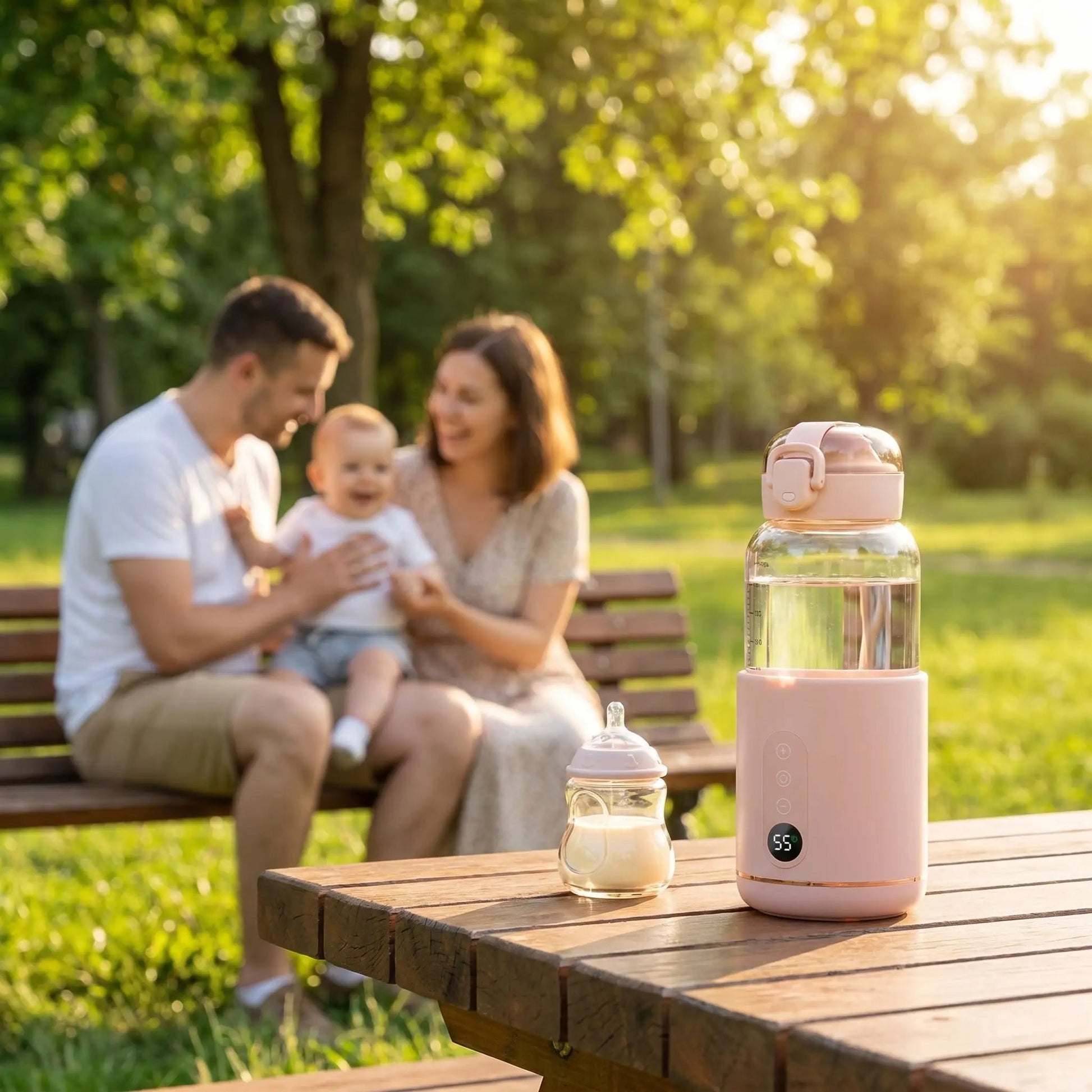 Chauffe eau biberon nomade | USB - réglable - Havre Bébé