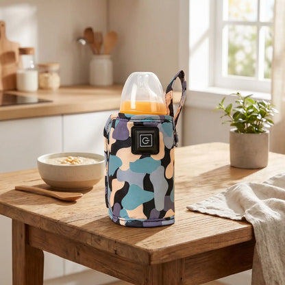 chauffe biberon nomade babyfree sur la table dans la cuisine