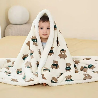 couverture bébé mélodie  avec bébé au lit
