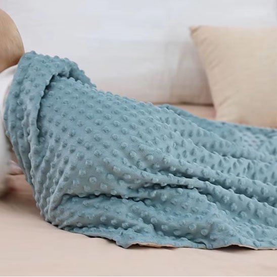 couverture cosy hiver ouaté avec bébé