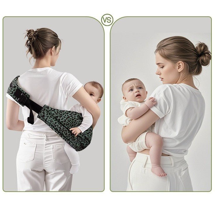 différence de bébé en bebe portage echarpe babycomfort et l'autre sans écharpe