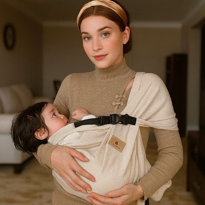 echarpe de portage confort sécurisé avec bébé