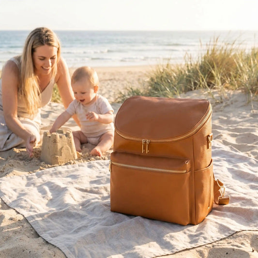 Grand sac à langer imperméable | Marron - Havre Bébé