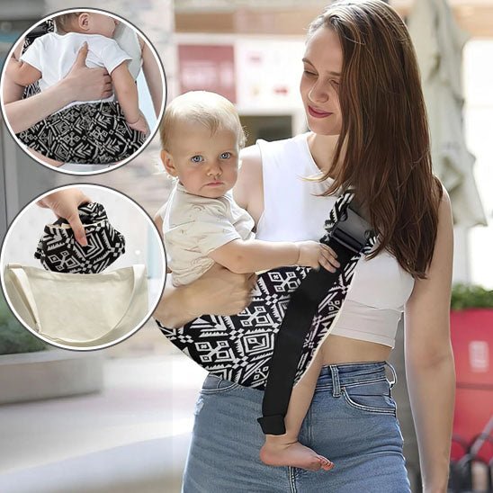 maman avec bébé en écharpe de portage comfortsafe 