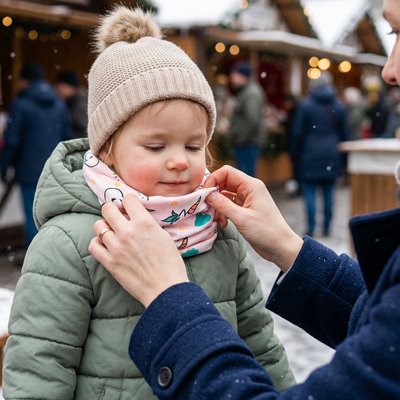maman met tour de cou enfant fille ultra-doux à bébé