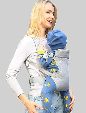 maman porte bébé dans porte bebe ergonomique airgrey