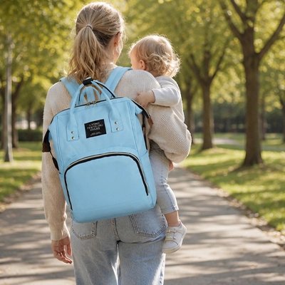 maman porte sac à dos à langer imperméable top avec bébé