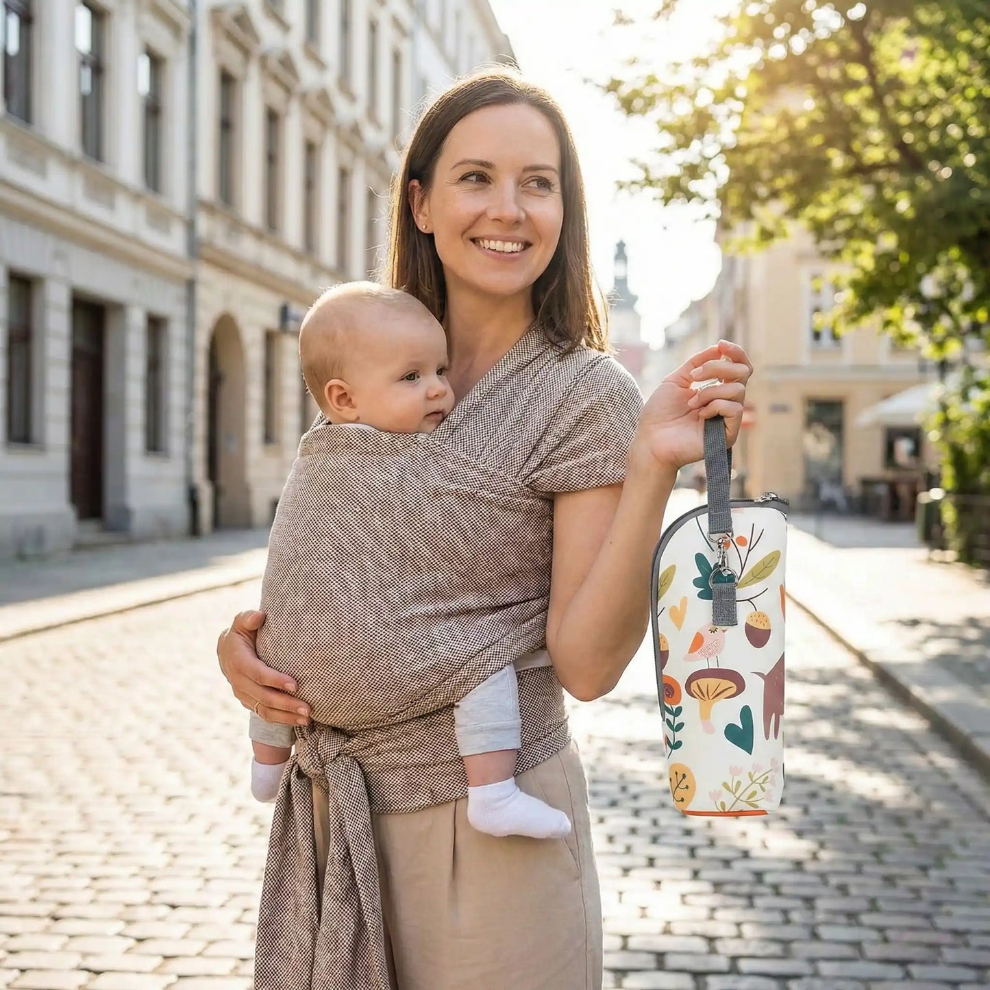 maman porte chauffe biberon nomad thermotravel avec bébé