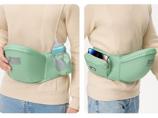 papa avec porte bébé ergonomique airgreen