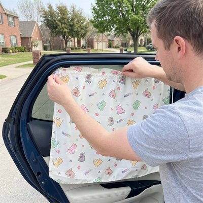 papa fixe pare soleil pour voiture light sur vitre
