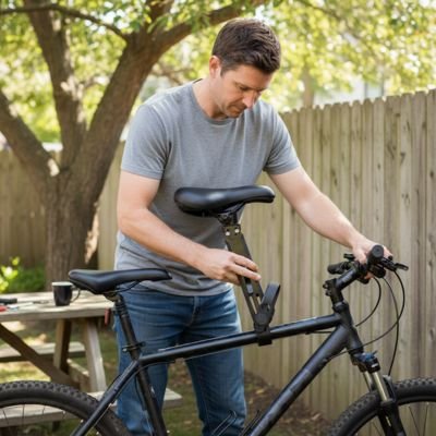 papa fixe porte bebe pour velo babyride sur le vélo