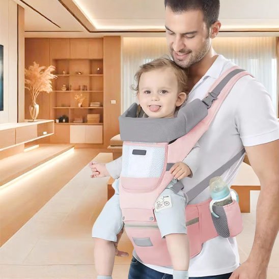 papa porte bébé dans porte bebe balade confort
