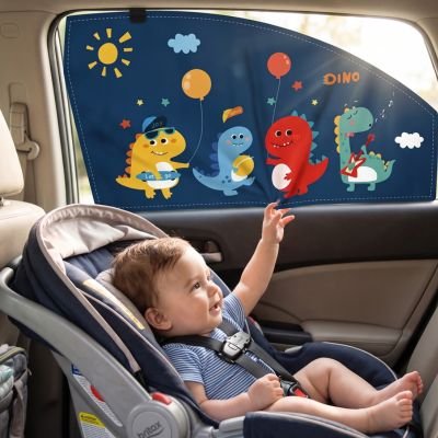 pare soleil pour bebe optimale fixé sur vitre avec bébé
