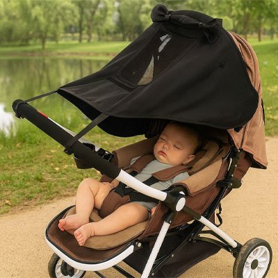 Pare soleil poussette | Ajustable - Havre Bébé