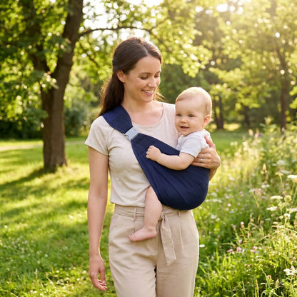 porte bebe hanche airblack avec bébé et maman au parc