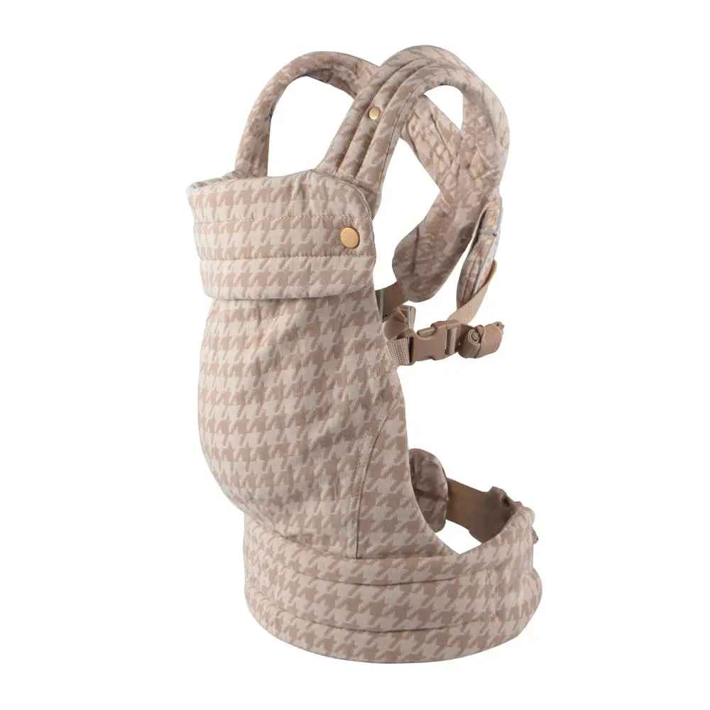 porte-bébé physiologique coton naturel marron