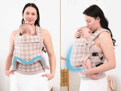 porte-bébé physiologique coton naturel position M et C