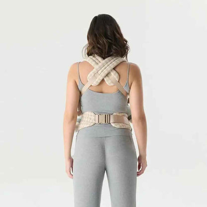 porte-bébé physiologique coton naturel vue par derrière