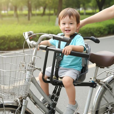 porte bebe velo securide avec bébé