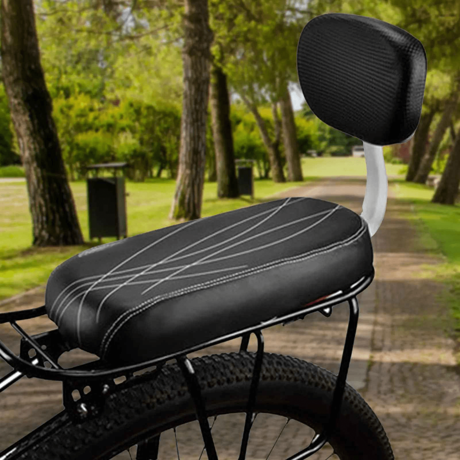 porte velo bebe comfortsafe fixé sur le vélo