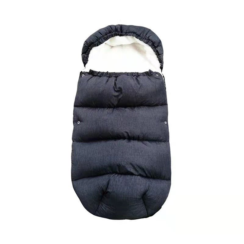 poussette chancelière coupe - vent hivernale noire