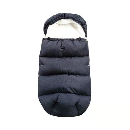 poussette chancelière coupe - vent hivernale noire