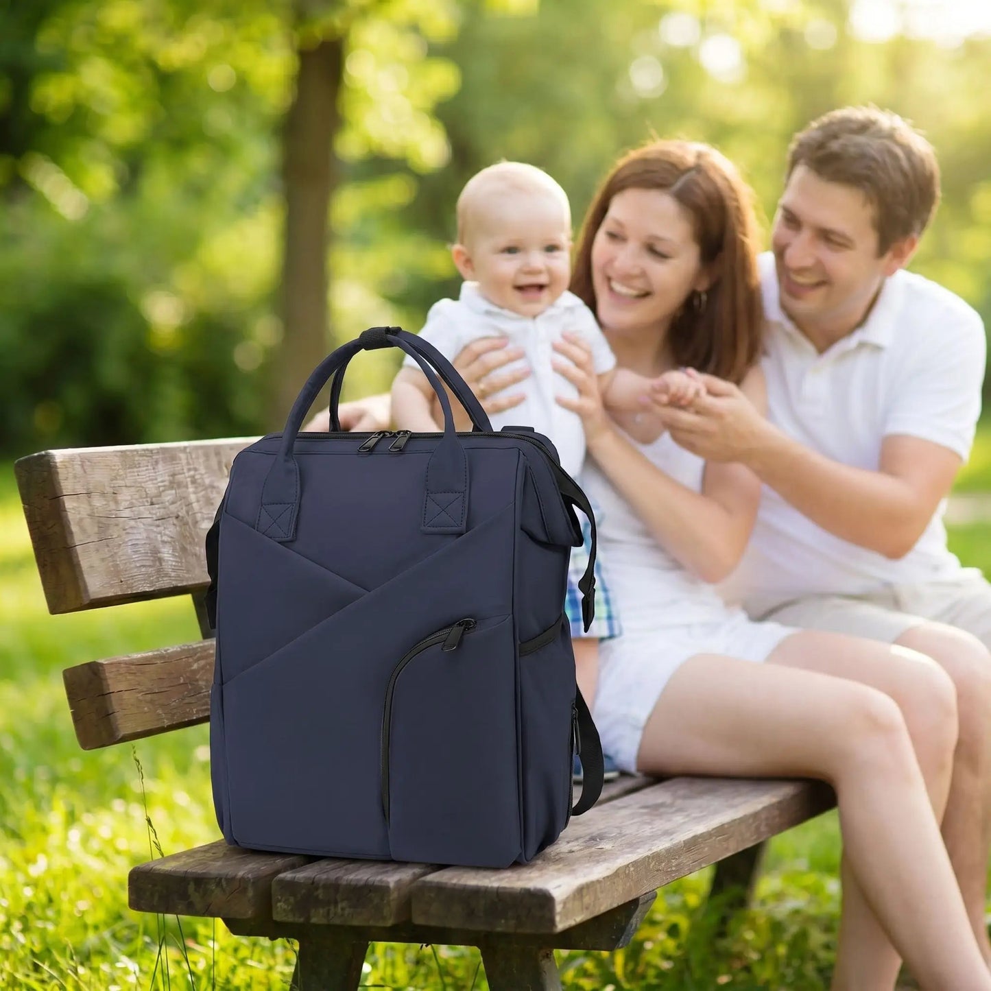 SAC A DOS A LANGER CHIC | Bleu - Havre Bébé
