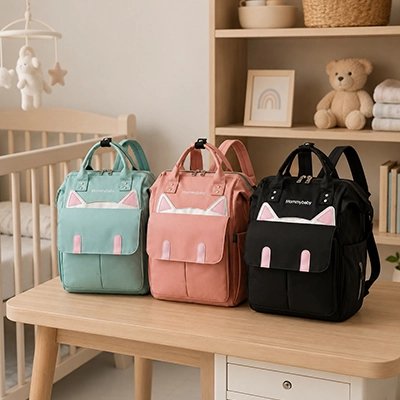 sac à dos à langer imperméable éclair différentes couleurs