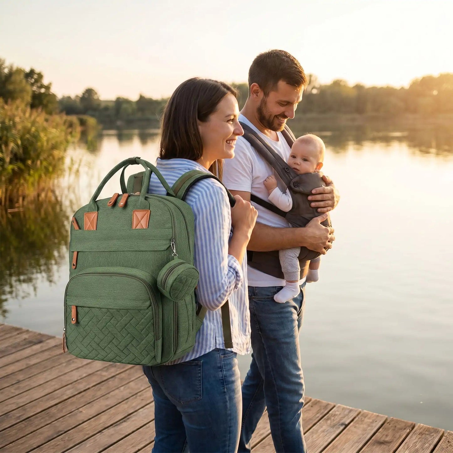 SAC A LANGER A DOS CHIC | MomGreen - Havre Bébé