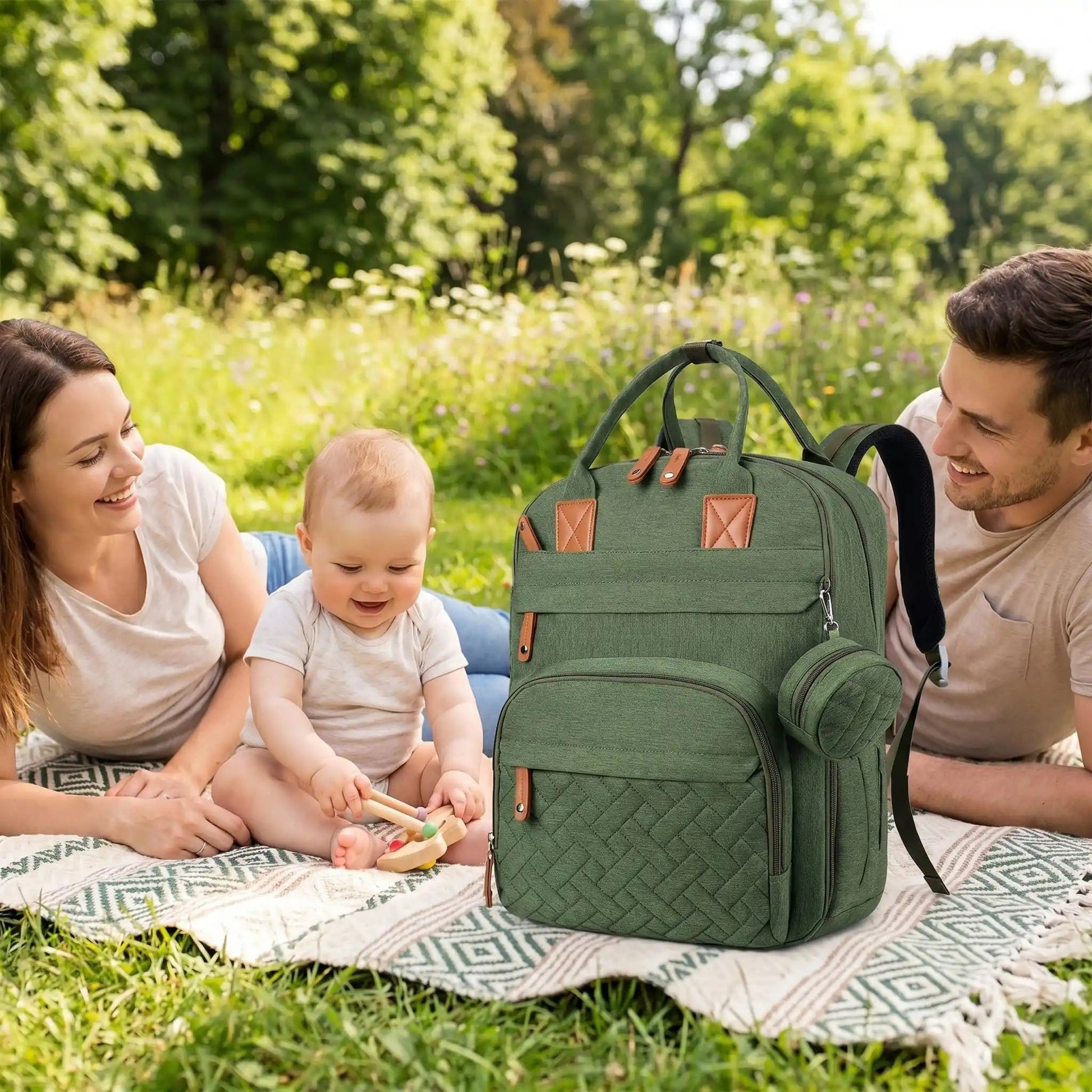 SAC A LANGER A DOS CHIC | MomGreen - Havre Bébé