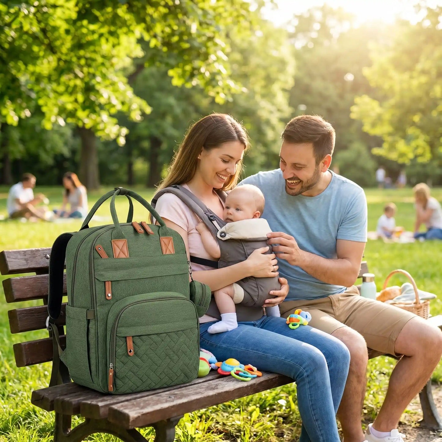 SAC A LANGER A DOS CHIC | MomGreen - Havre Bébé