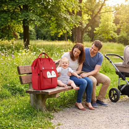 SAC A LANGER BABY CHIC ROUGE | SunRise - Havre Bébé
