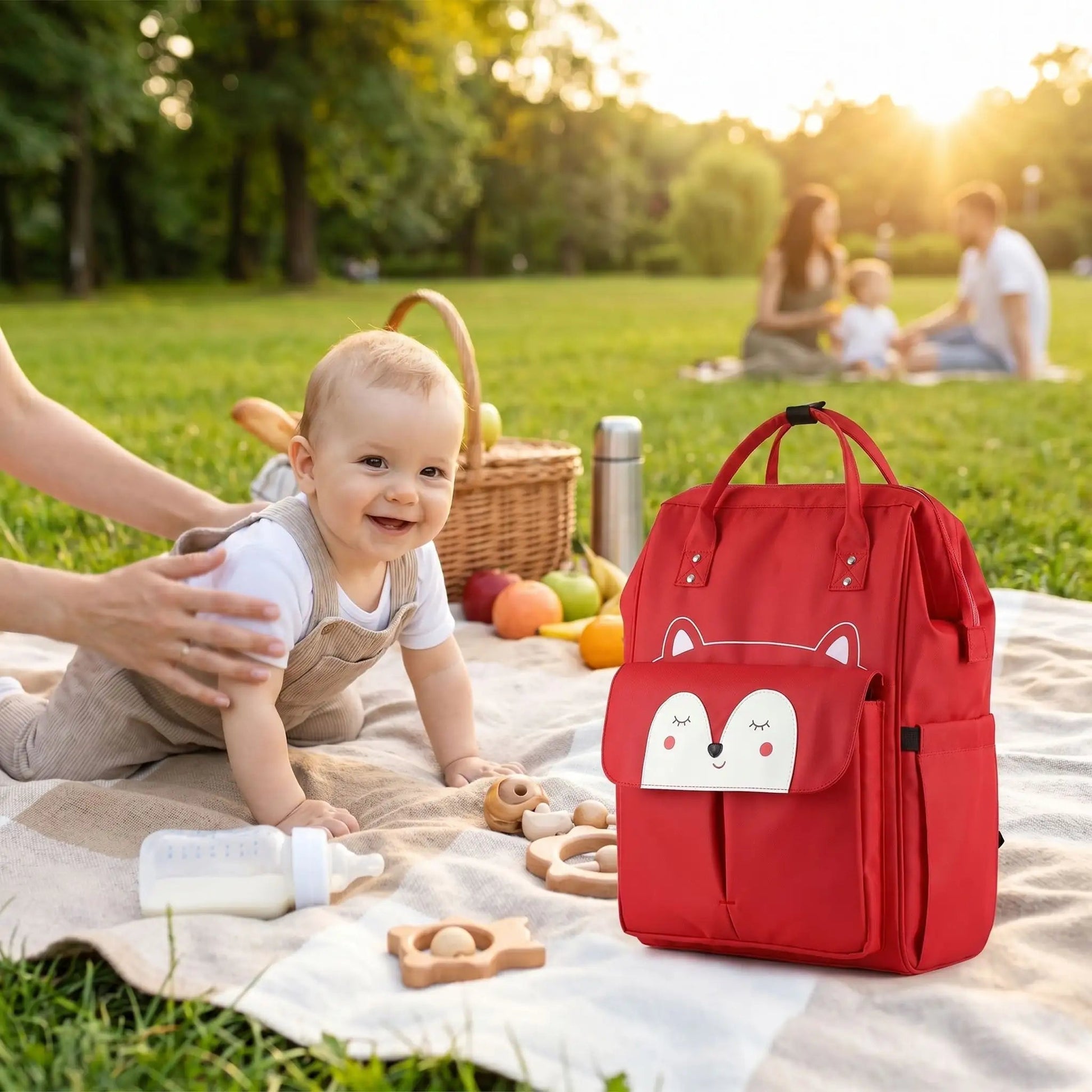 SAC A LANGER BABY CHIC ROUGE | SunRise - Havre Bébé