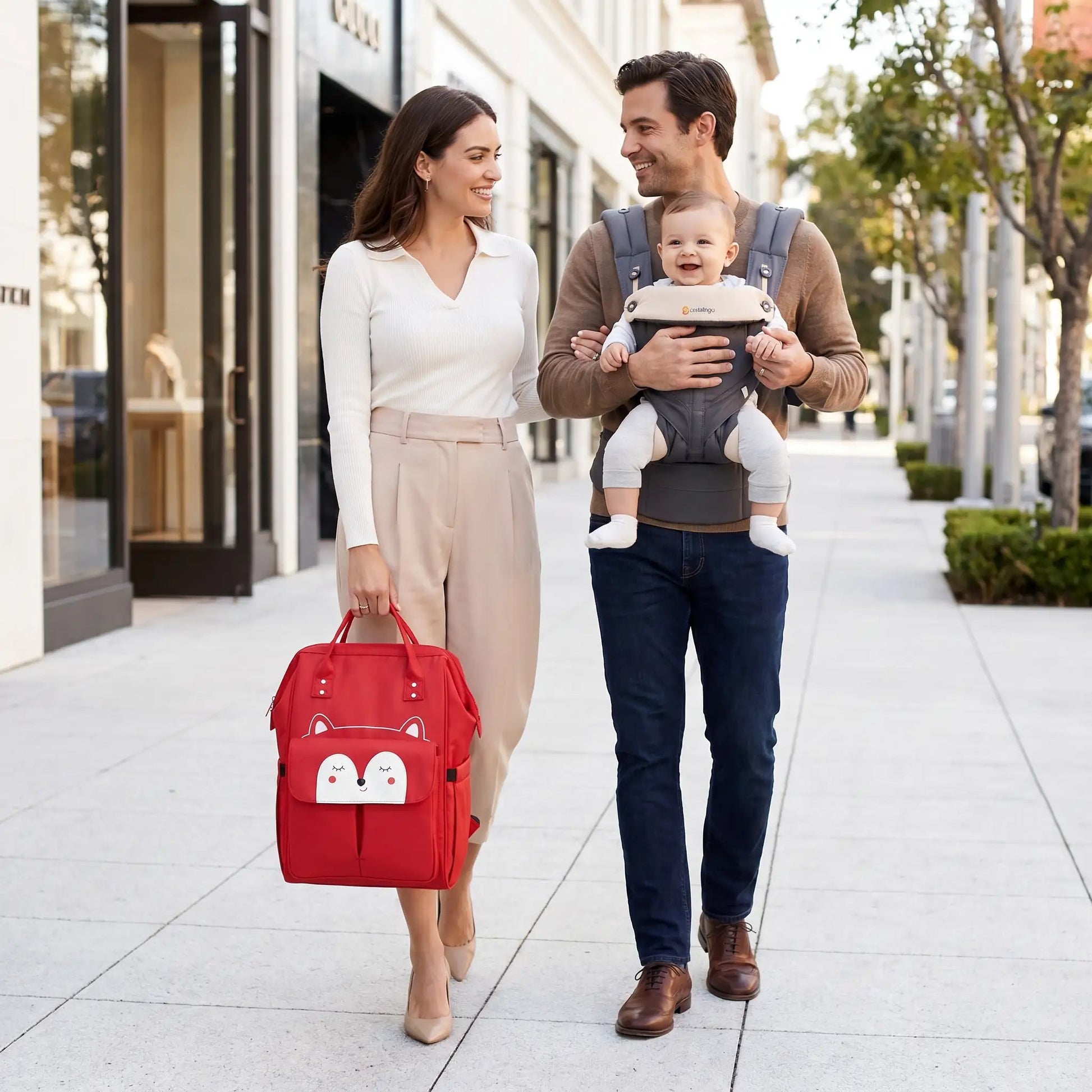 SAC A LANGER BABY CHIC ROUGE | SunRise - Havre Bébé