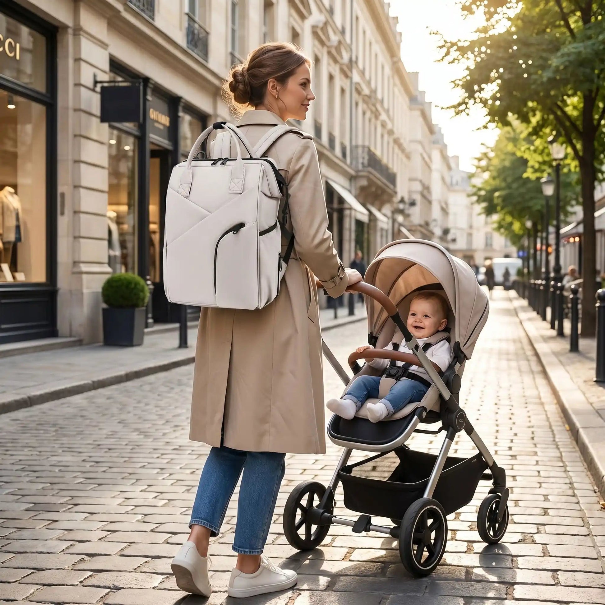 SAC A LANGER CHIC | Elégance Antitache - Havre Bébé