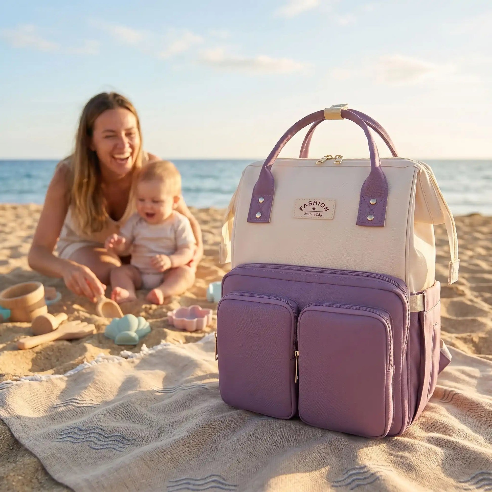 SAC A LANGER DOS IMPERMEABLE | BabyStar - Havre Bébé
