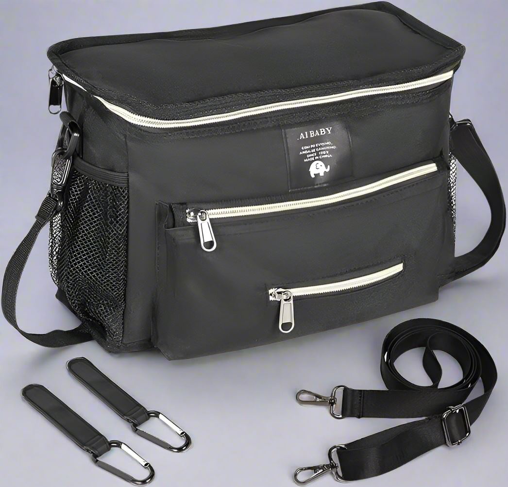 sac a langer babytravel noir avec les attaches