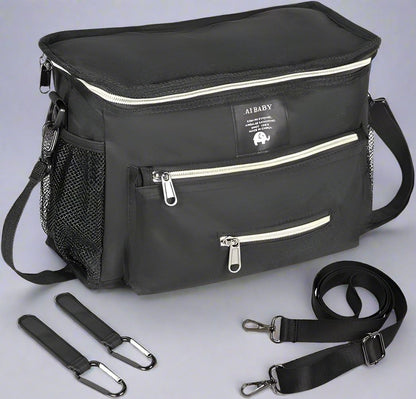 sac a langer babytravel noir avec les attaches