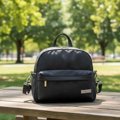 Sac à langer imperméable élégance pratique noir