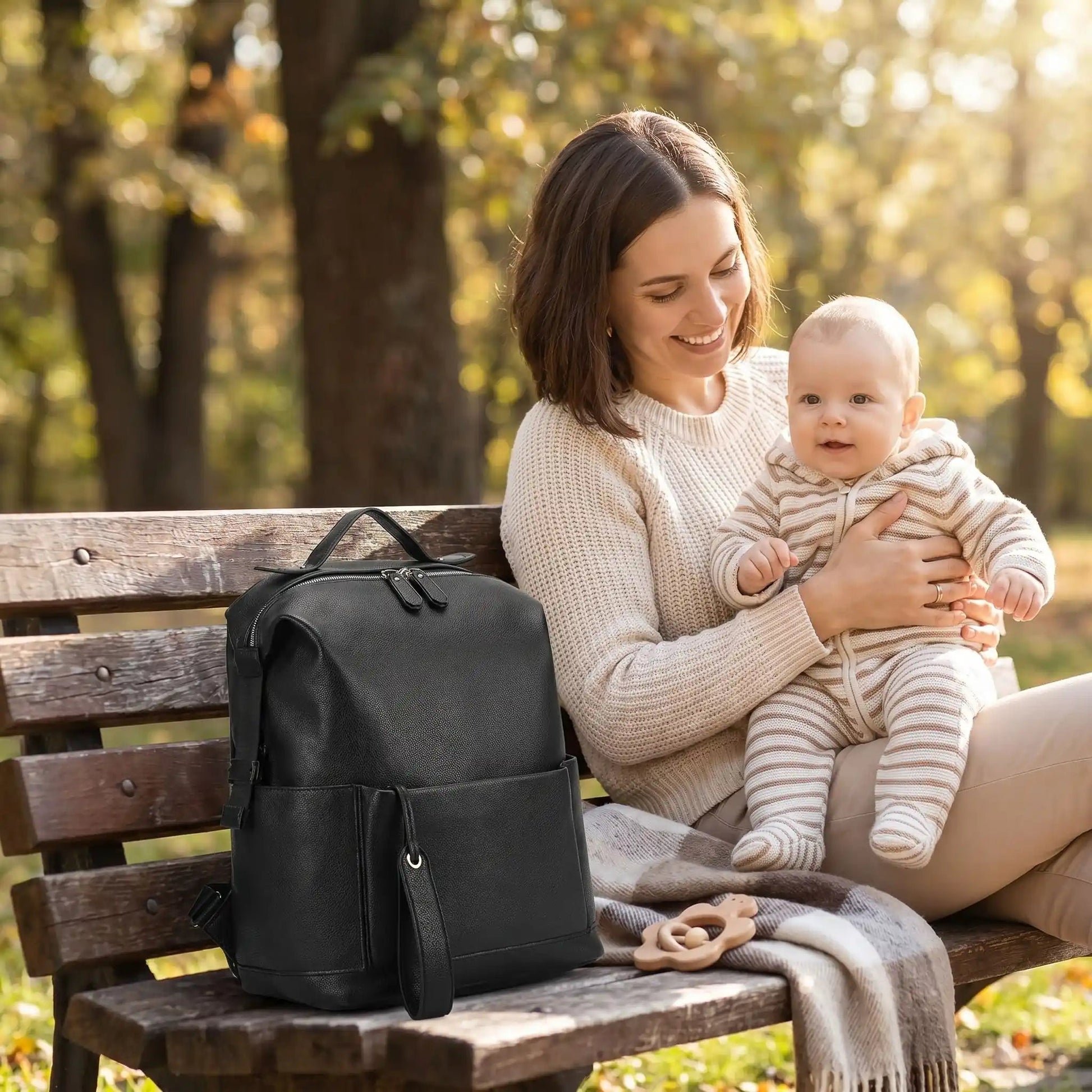 SAC A LANGER IMPERMEABLE NOIR | MomSmart - Havre Bébé