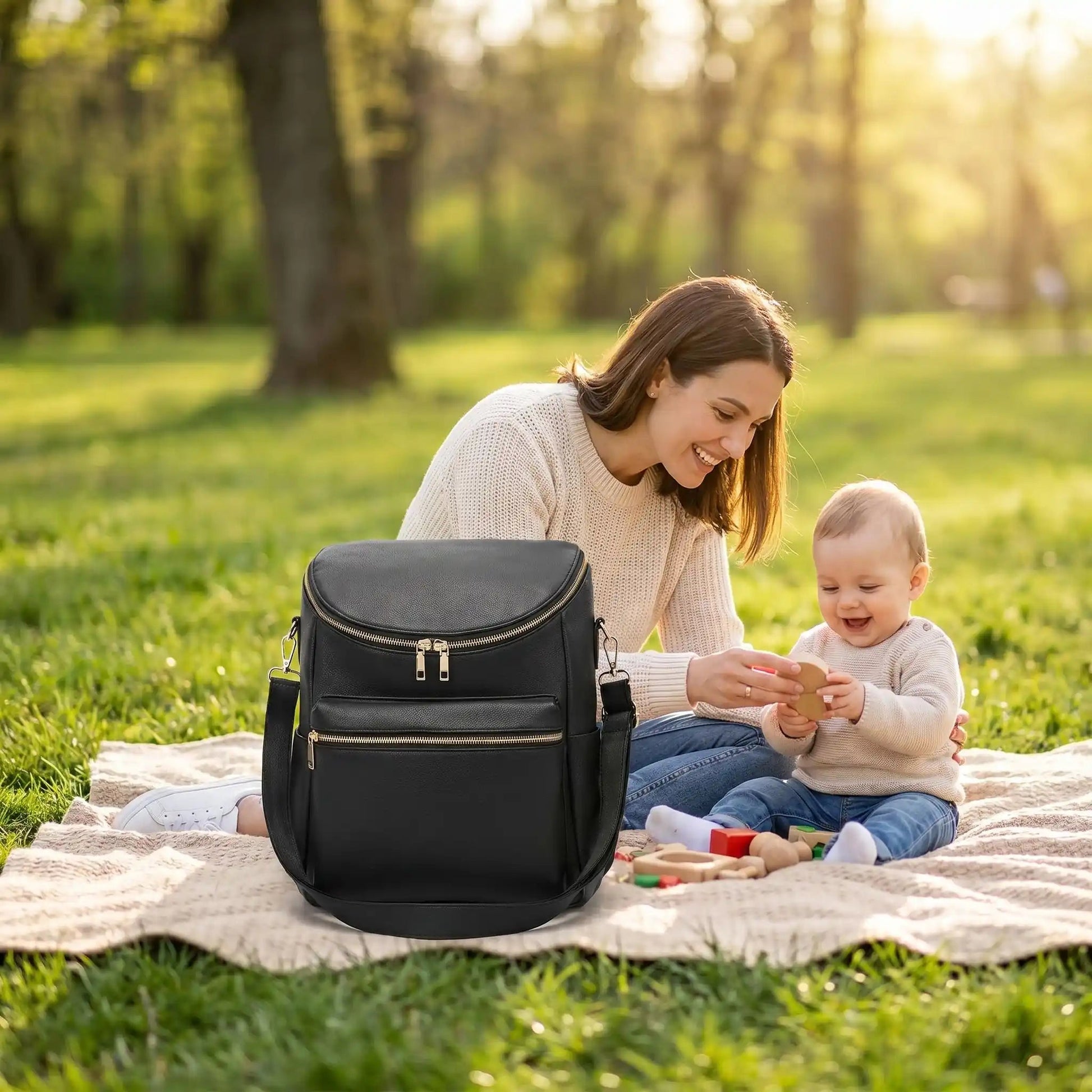 Sac à langer poches imperméable | HappyMom - Havre Bébé