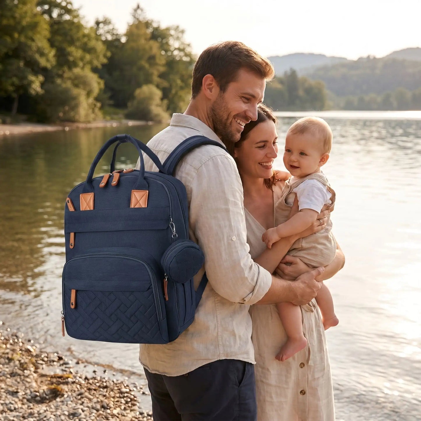 Sac à langer toile imperméable | AquaResistant - Havre Bébé