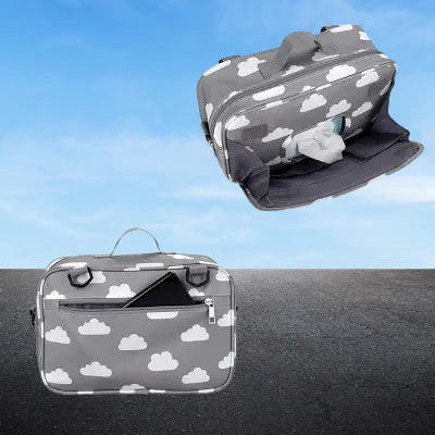 sac à langer chic babybag nuages poches latérales 