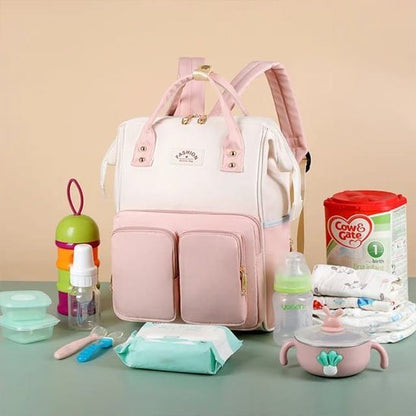 Sac à langer organisé & élégant et les essentiels de bébé