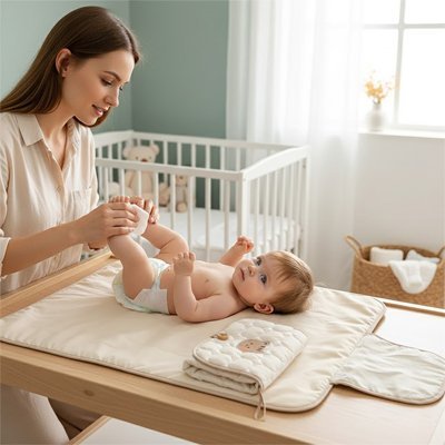 Tapis à langer bébé | Doux - Havre Bébé