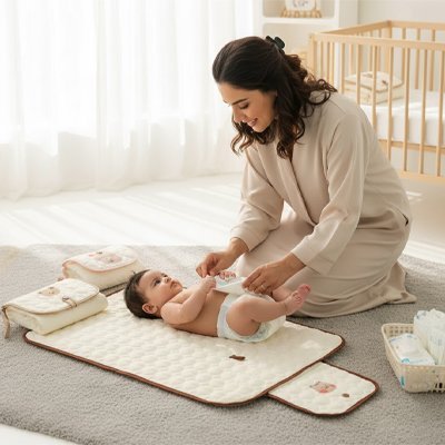 Tapis à langer bébé | Doux - Havre Bébé