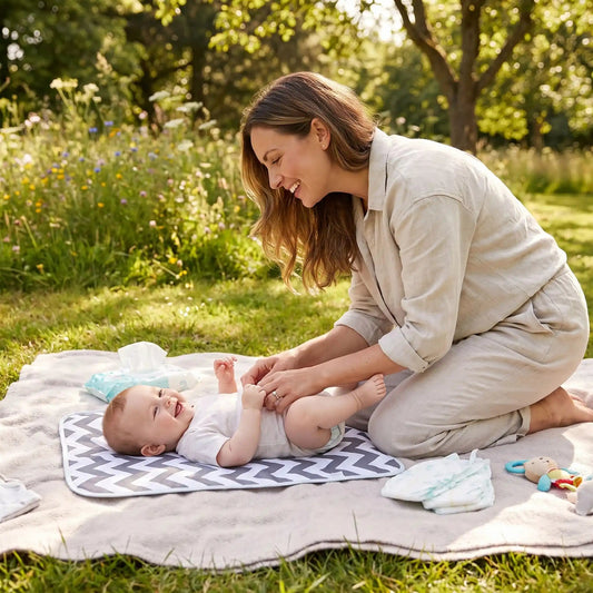 Tapis à langer bébé | Portable - Havre Bébé