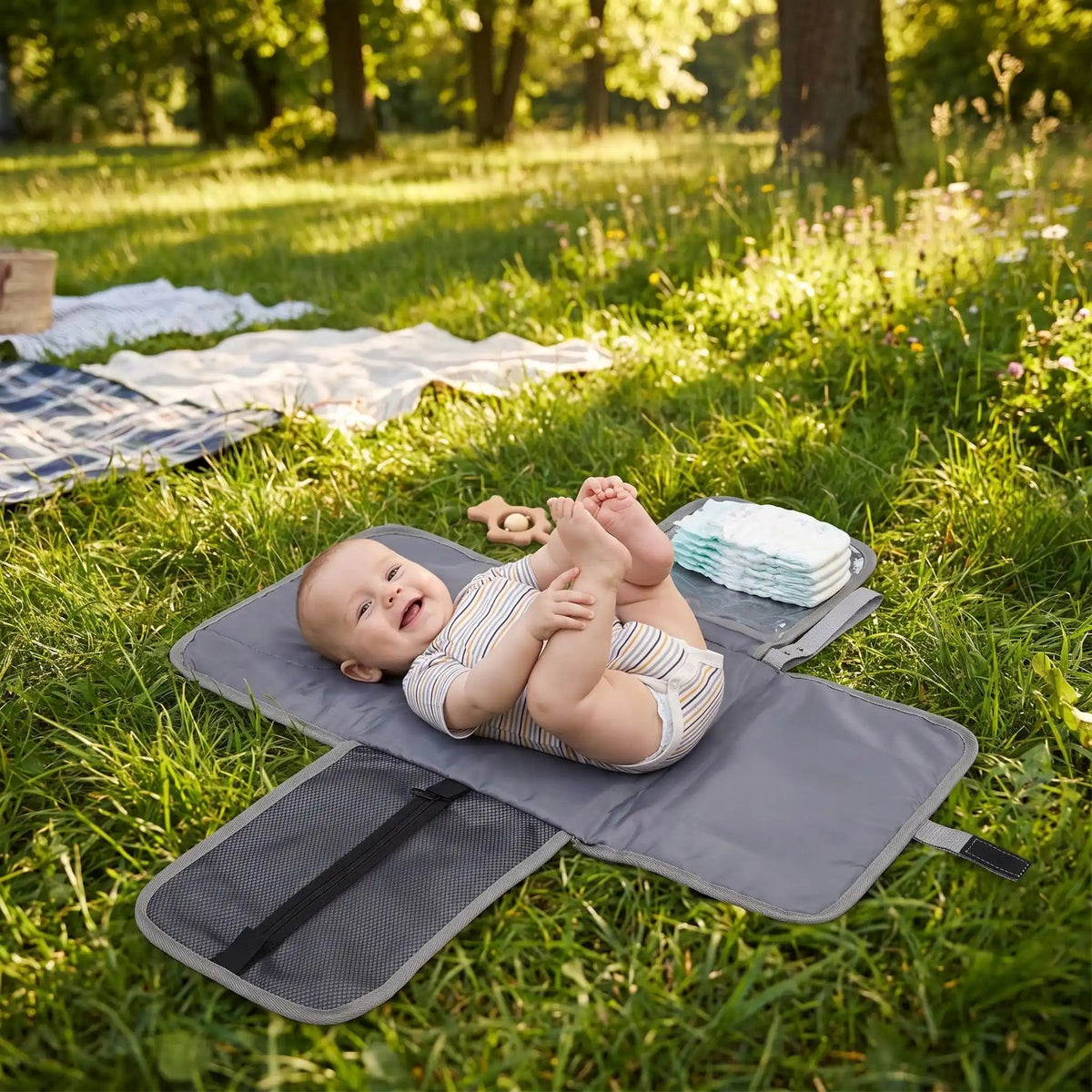 Tapis à langer de voyage | Imperméable - Havre Bébé